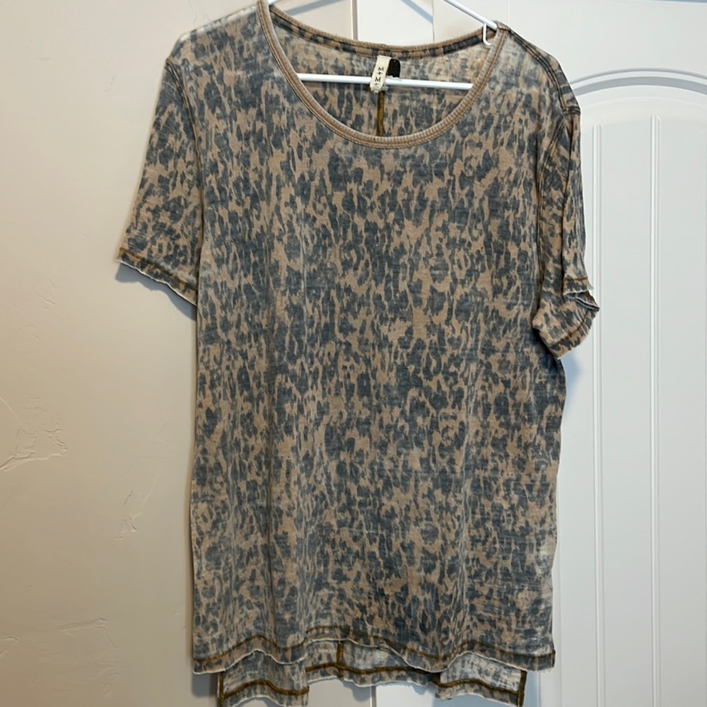 Womens We The Free Cheetah Print Top
